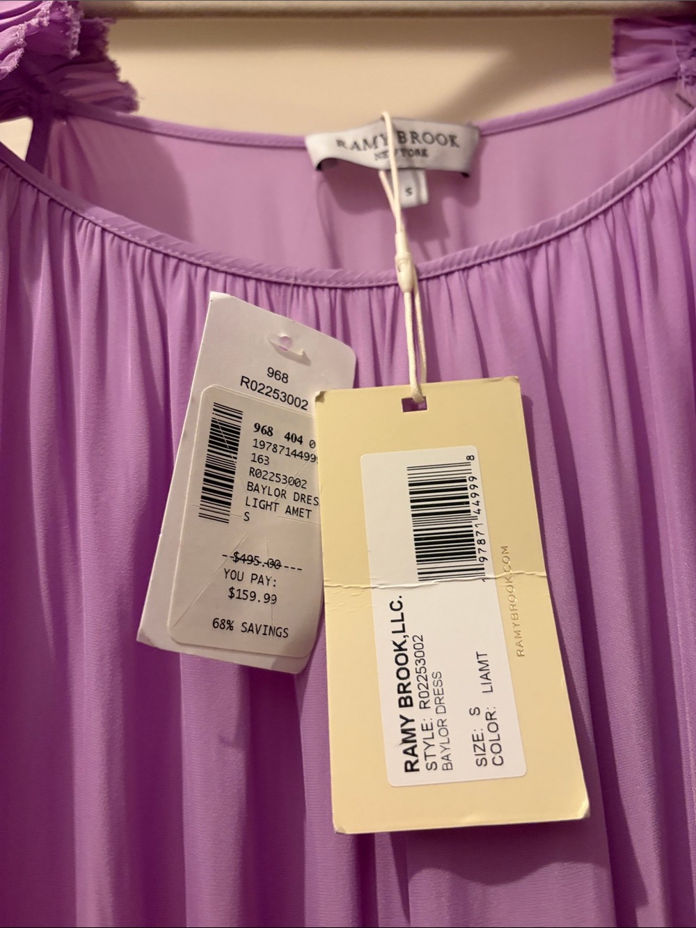 Ramy Brook Light Amethyst Maxi Dress